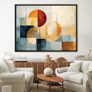 Harmony in Shapes Canvas Art Clock Canvas