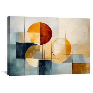 Harmony in Shapes Canvas Art Clock Canvas