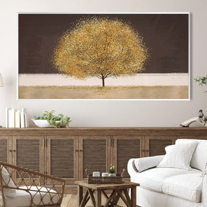 Harvest Glimmer Canvas Art Clock Canvas