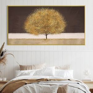 Harvest Glimmer Canvas Art Clock Canvas