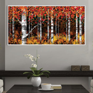 Harvest Mosaic Canvas Art Clock Canvas