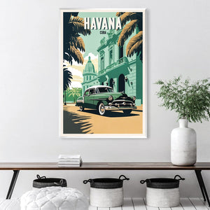 Havana Canvas Art Clock Canvas