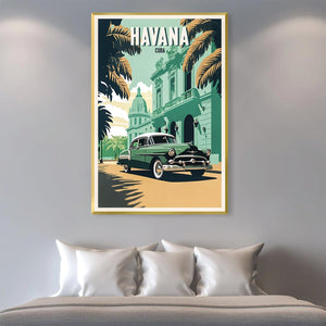 Havana Canvas Art Clock Canvas