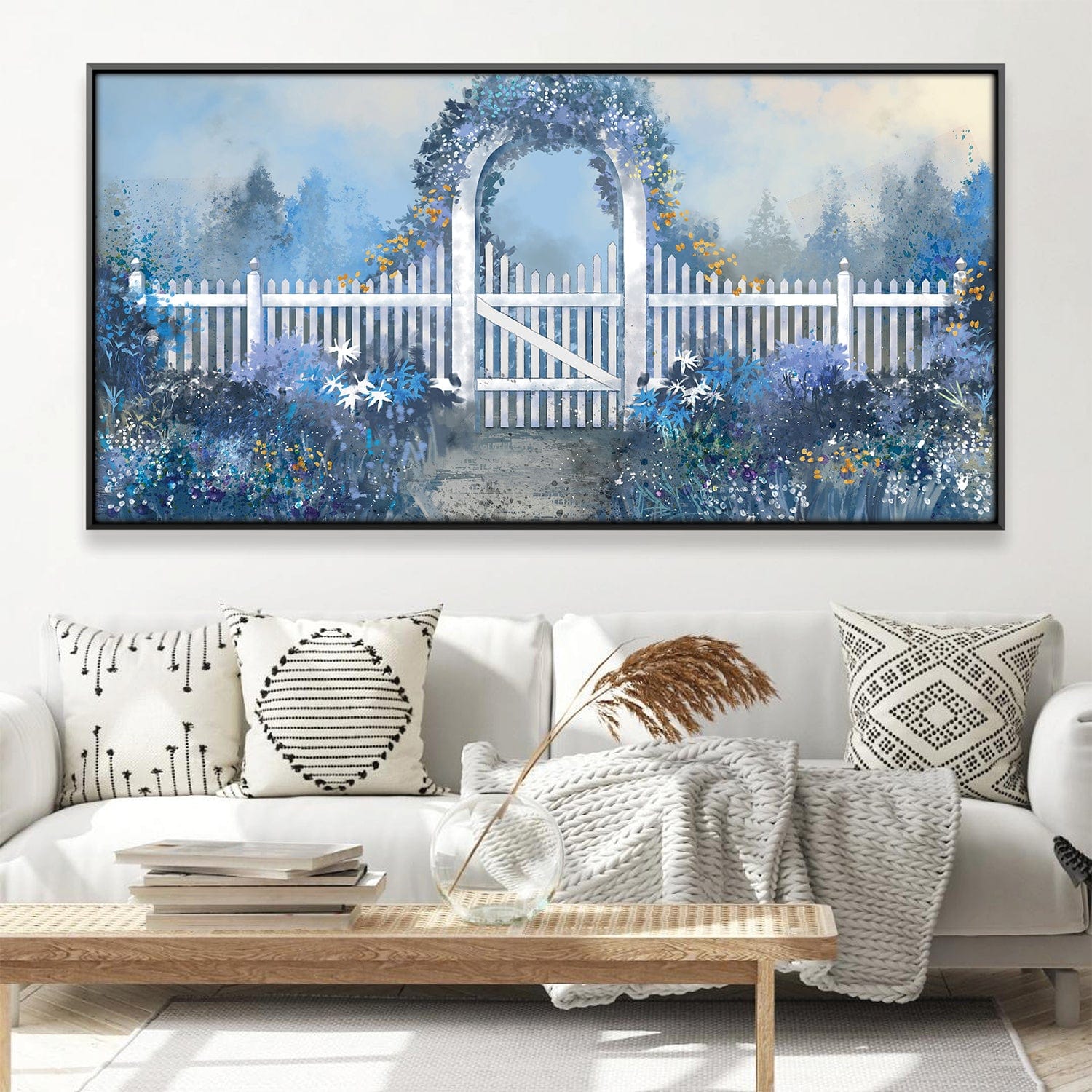 Haven in Bloom Canvas Art 20 x 10in / Canvas Clock Canvas
