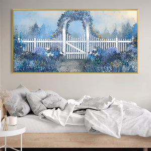 Haven in Bloom Canvas Art Clock Canvas