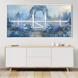 Haven in Bloom Canvas Art Clock Canvas