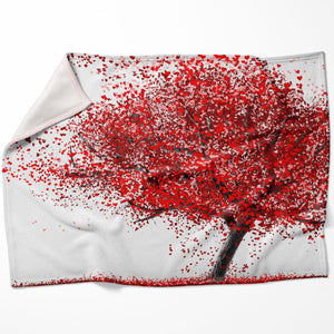 Hearts in the Wind Blanket Blanket 75 x 100cm Clock Canvas