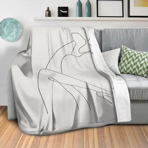 Heels In The Air A Blanket Blanket Clock Canvas