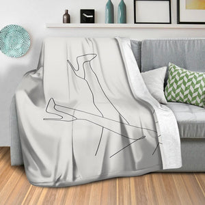 Heels In The Air C Blanket Blanket Clock Canvas