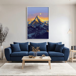 Heights of Solitude Canvas Art Clock Canvas