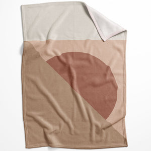 Hidden Shapes A Blanket Blanket 75 x 100cm Clock Canvas