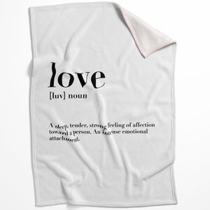 Home Family Love C Blanket Blanket 75 x 100cm Clock Canvas