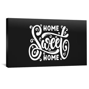 Home Sweet Home Canvas Art Clock Canvas