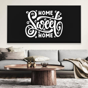 Home Sweet Home Canvas Art Clock Canvas
