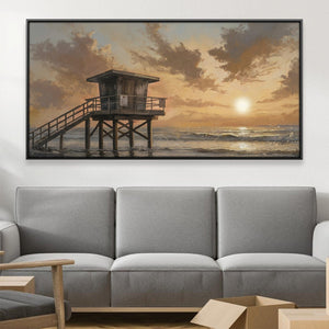 Horizon Watch Canvas Art 20 x 10in / Canvas Clock Canvas