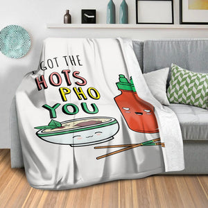 Hot Pho You Blanket Blanket Clock Canvas
