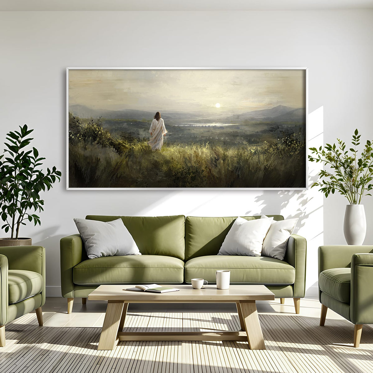 In the Stillness of His Presence Canvas Art 20 x 10in / Canvas Clock Canvas