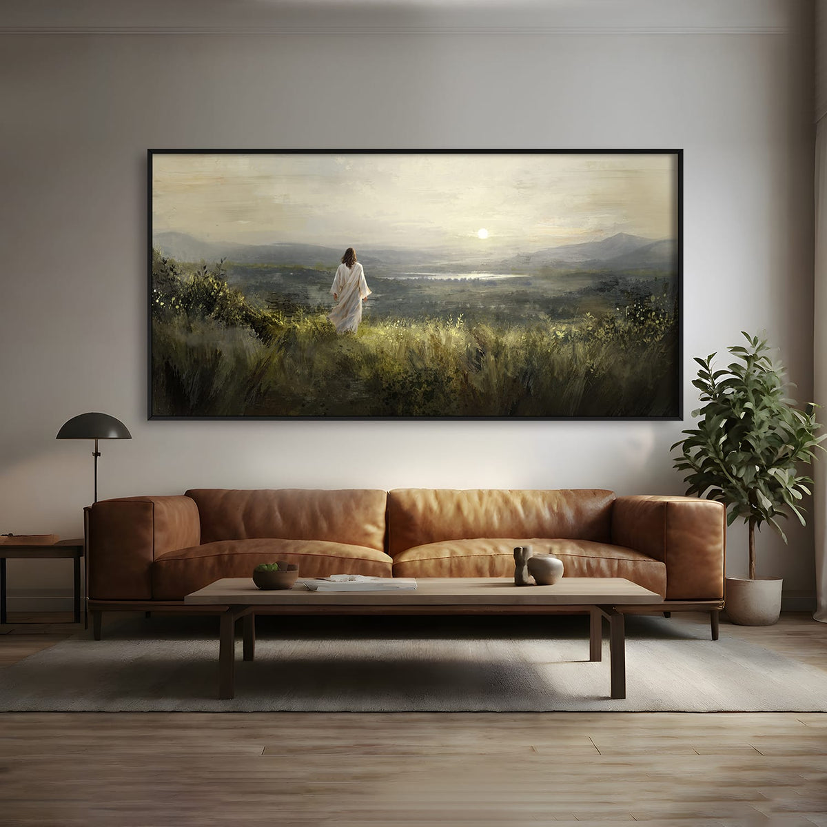 In the Stillness of His Presence Canvas Art Clock Canvas