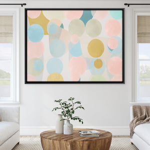 Infinite Dotscape Canvas Art 45 x 30cm / Unframed Canvas Print Clock Canvas