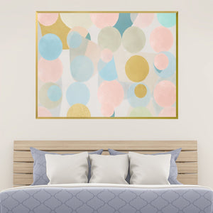 Infinite Dotscape Canvas Art Clock Canvas