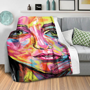 Innocence Blanket Blanket Clock Canvas