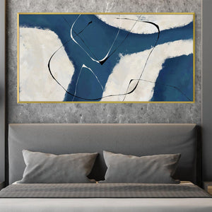 Intersecting Shades Canvas Art Clock Canvas