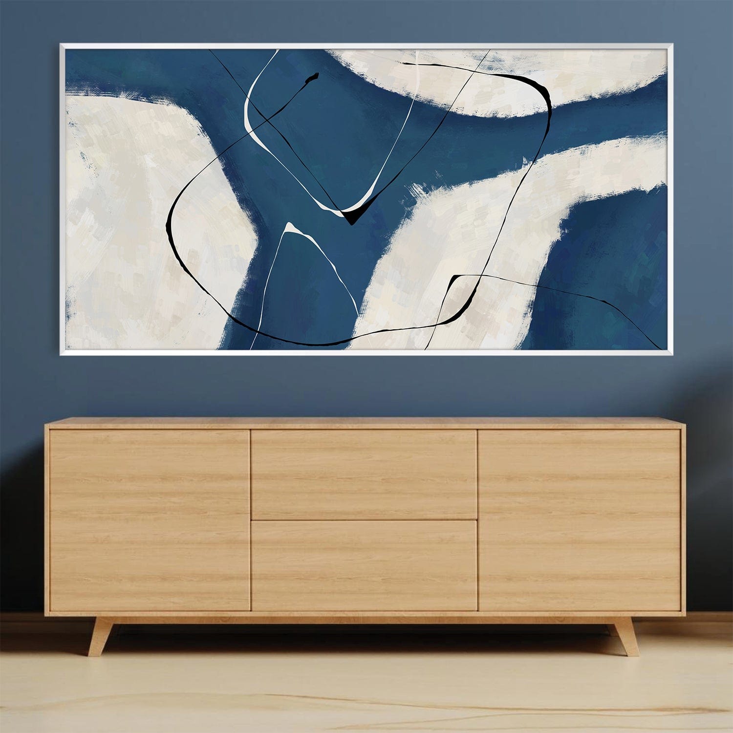 Intersecting Shades Canvas Art Clock Canvas