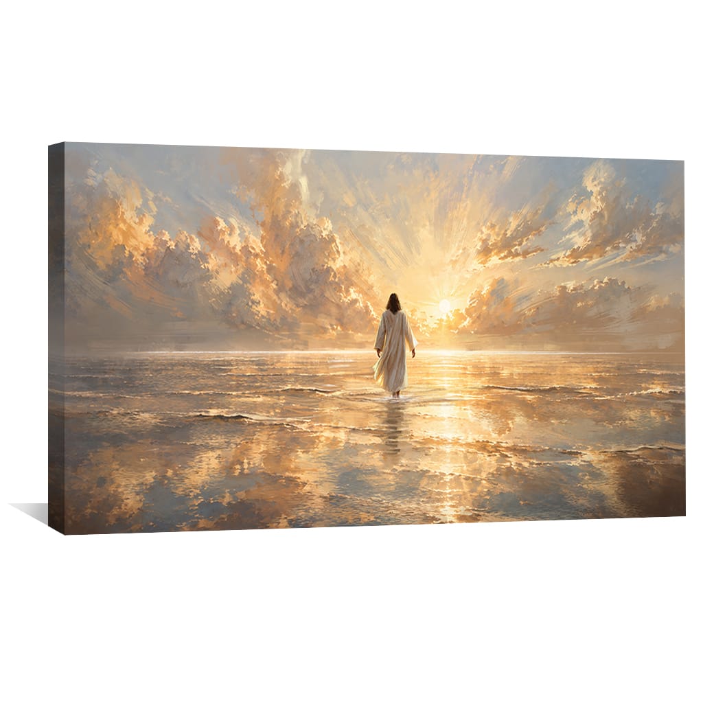 Into the Father’s Light Canvas Art Clock Canvas