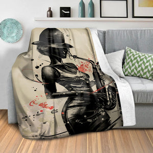 Jammin Artists A Blanket Blanket Clock Canvas
