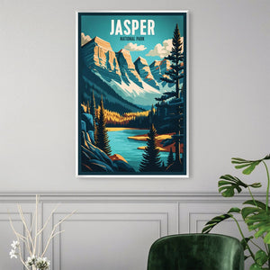 Jasper National Park Canvas Art Clock Canvas