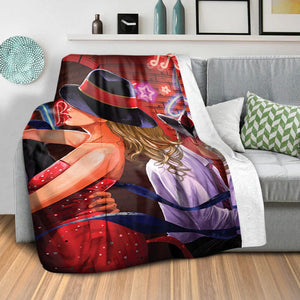 Jazz Nights Blanket Blanket Clock Canvas