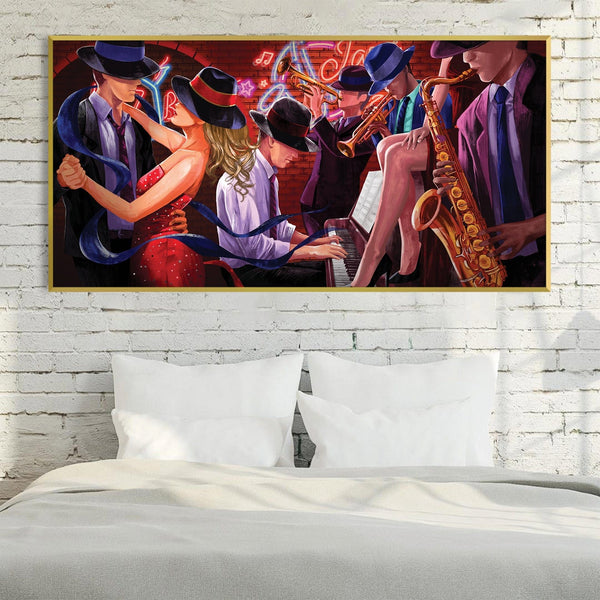 Jazz Nights Canvas Art Clock Canvas