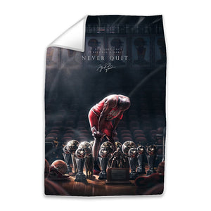 Jordan Trophies Easy Build Frame Art Fabric Print Only / 24 x 36in Clock Canvas