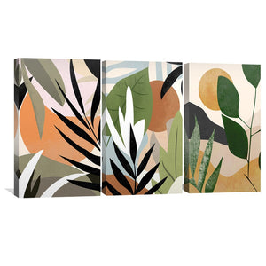 Jungle Hues Canvas Art Clock Canvas