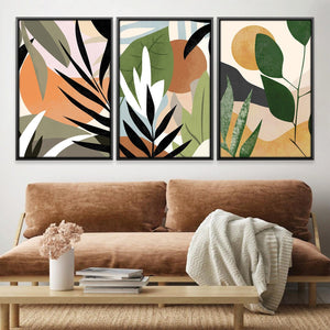 Jungle Hues Canvas Art Clock Canvas