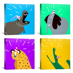 Jungle Jubilee Canvas Art Clock Canvas