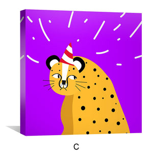 Jungle Jubilee Canvas Art Clock Canvas