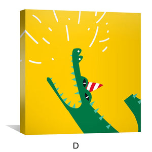 Jungle Jubilee Canvas Art Clock Canvas