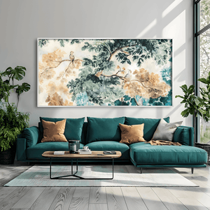 Jungle Mosaic Canvas Art Clock Canvas