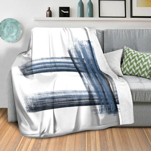 Kashmir Brush A Blanket Blanket Clock Canvas
