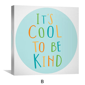 Kindness and Playful Skies Canvas Art Clock Canvas