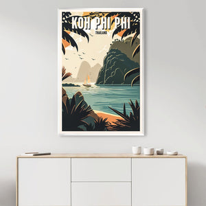 Koh Phi Phi Canvas Art Clock Canvas