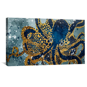 Kraken's Majesty Canvas Art Clock Canvas