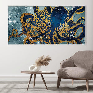 Kraken's Majesty Canvas Art Clock Canvas