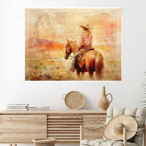 Land of the Brave Canvas Art Clock Canvas