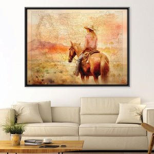 Land of the Brave Canvas Art Clock Canvas