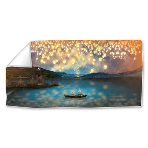 Lantern Views Easy Build Frame Posters, Prints, & Visual Artwork Fabric Print Only / 40 x 20in Clock Canvas