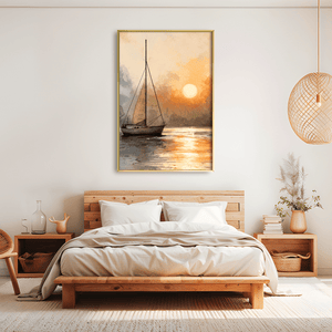 Last Light Voyage Canvas Art Clock Canvas