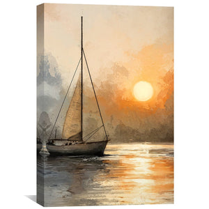Last Light Voyage Canvas Art Clock Canvas