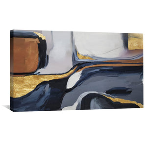 Layered Fusion Canvas Art Clock Canvas